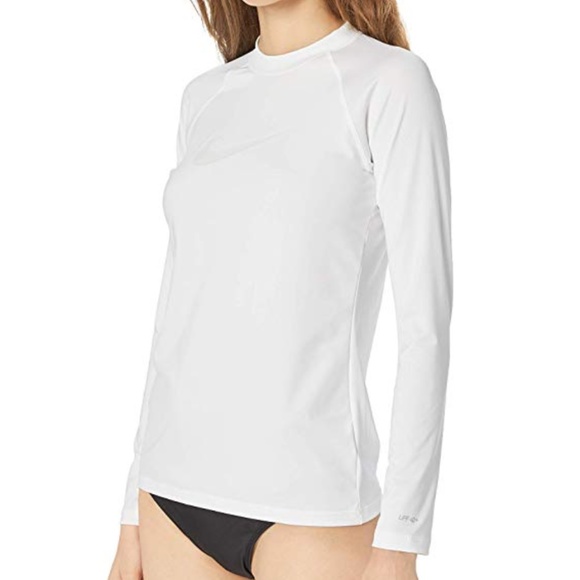 Sleeve Swoosh Rashguard Swim Tee 
